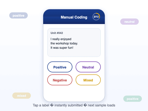 Manual coding mode demo